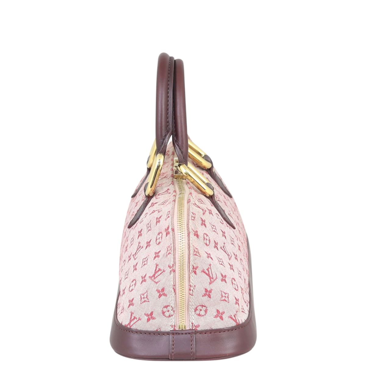 Louis Vuitton Monogram Mini Lin Alma Horizontal Bag - Burgundy