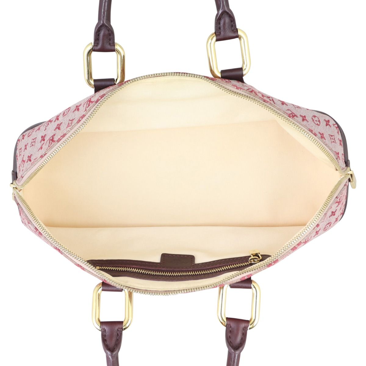 Louis Vuitton Alma Handbag Mini Lin Horizontal At 1stdibs