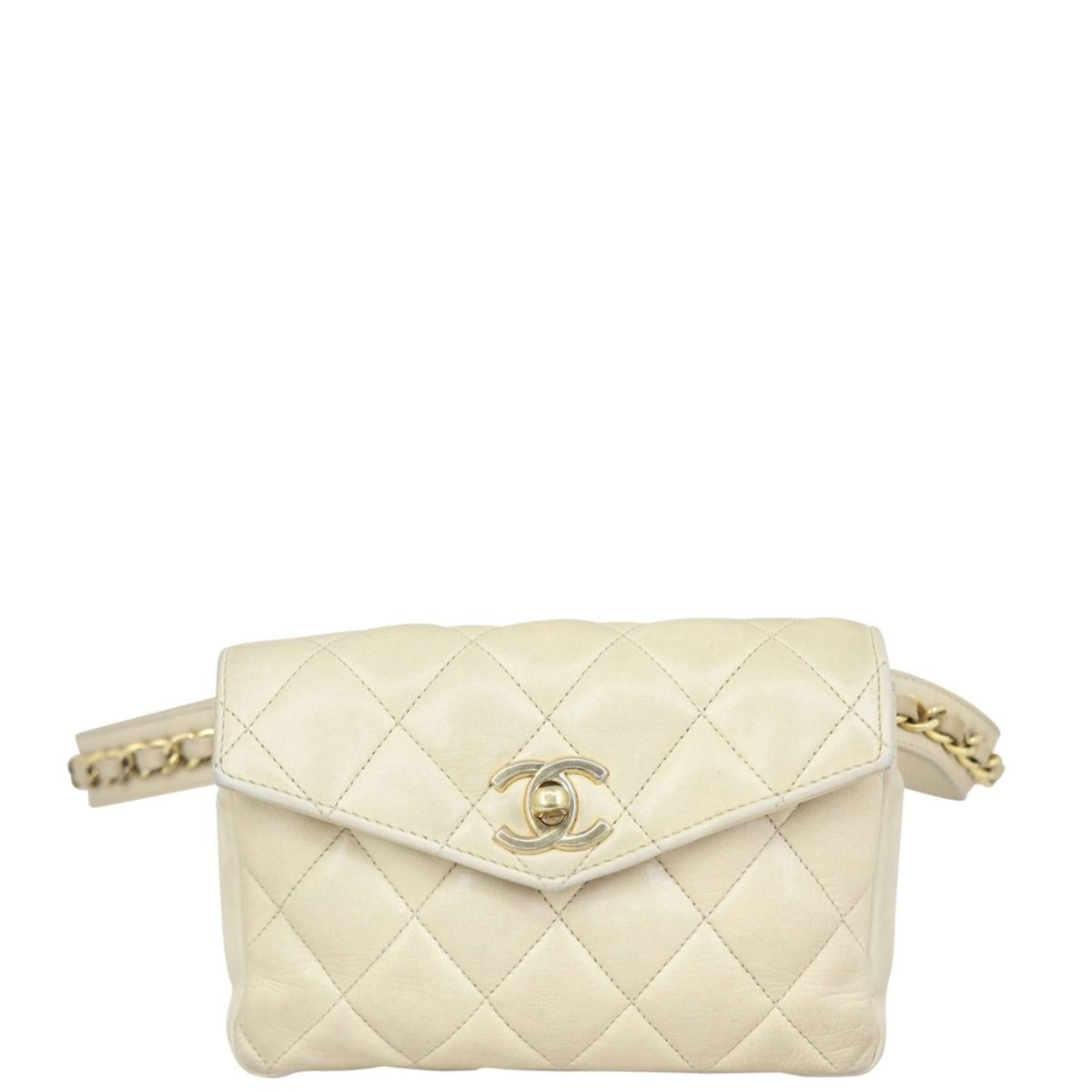 Chanel Vintage Quilted CC Belt Bag