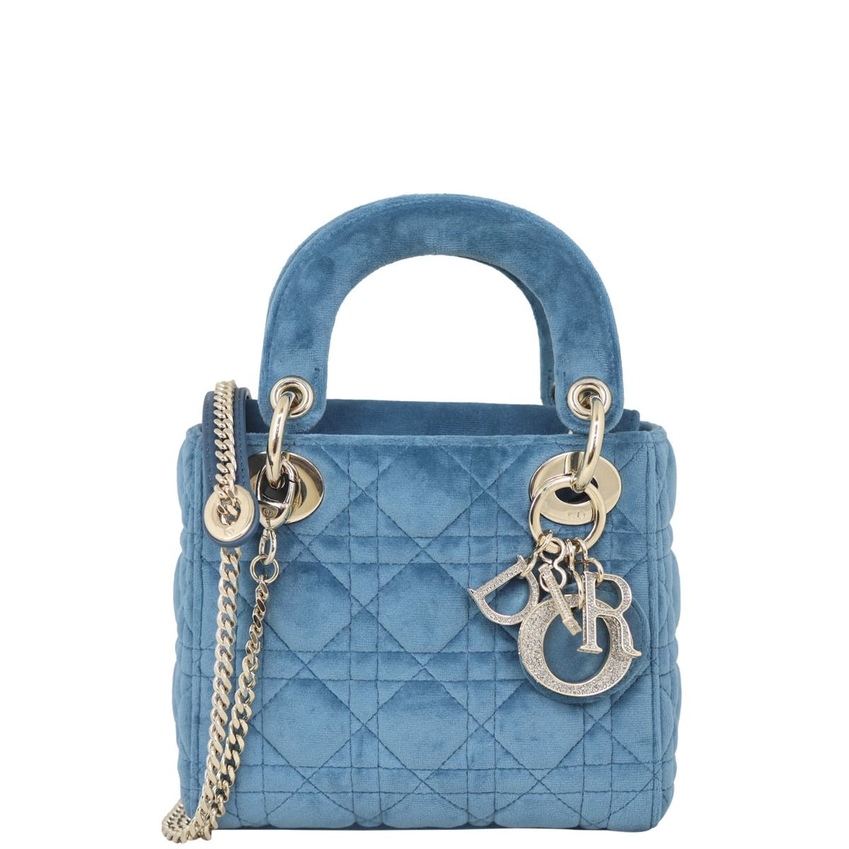 Lady dior velvet bag sale