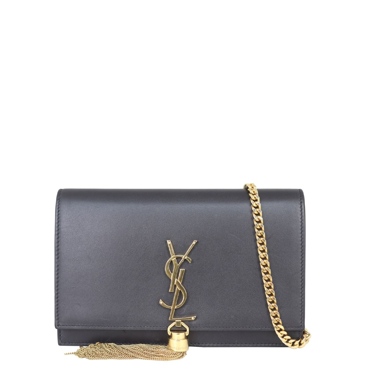 Saint laurent kate tassel leather wallet on chain 2025