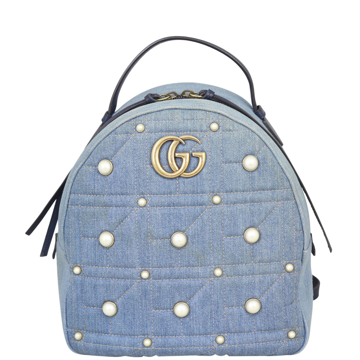 Gucci marmont denim bag online