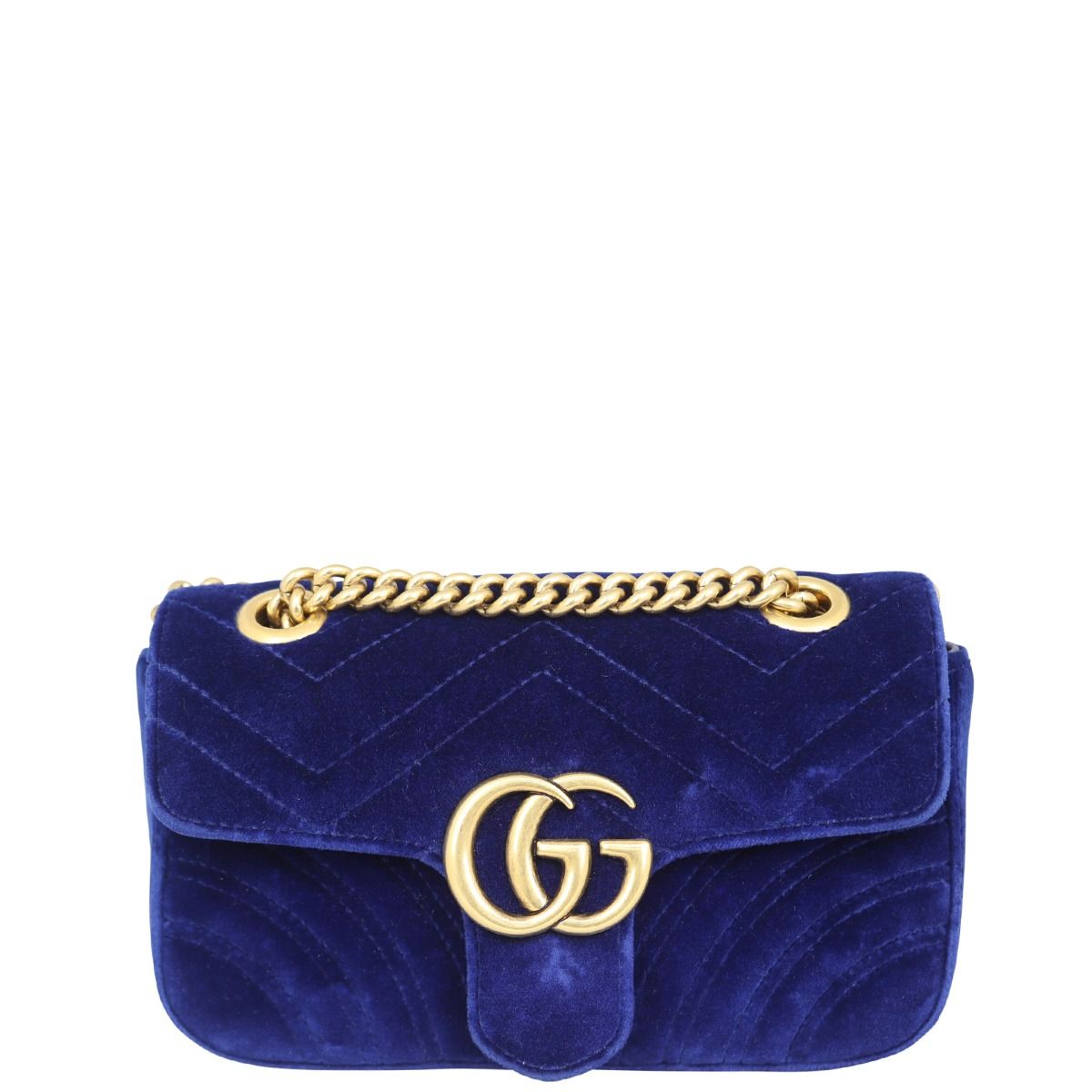 Gucci GG Marmont Velvet Mini Shoulder Bag