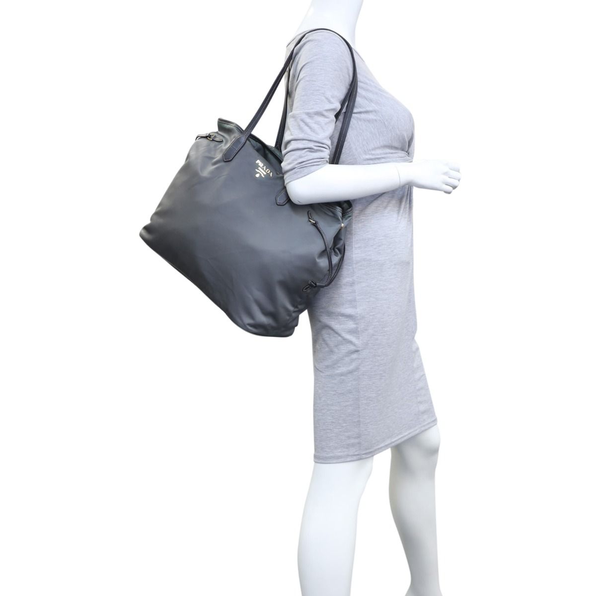 Prada Tessuto Saffiano Shopping Tote