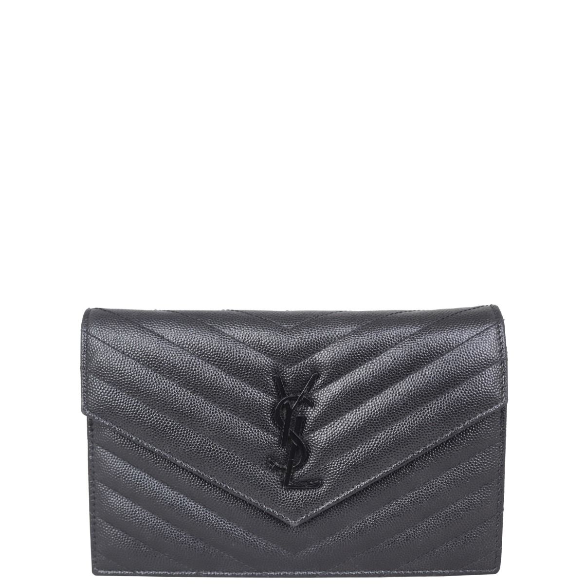 Saint Laurent Monogram Envelope Chain Wallet