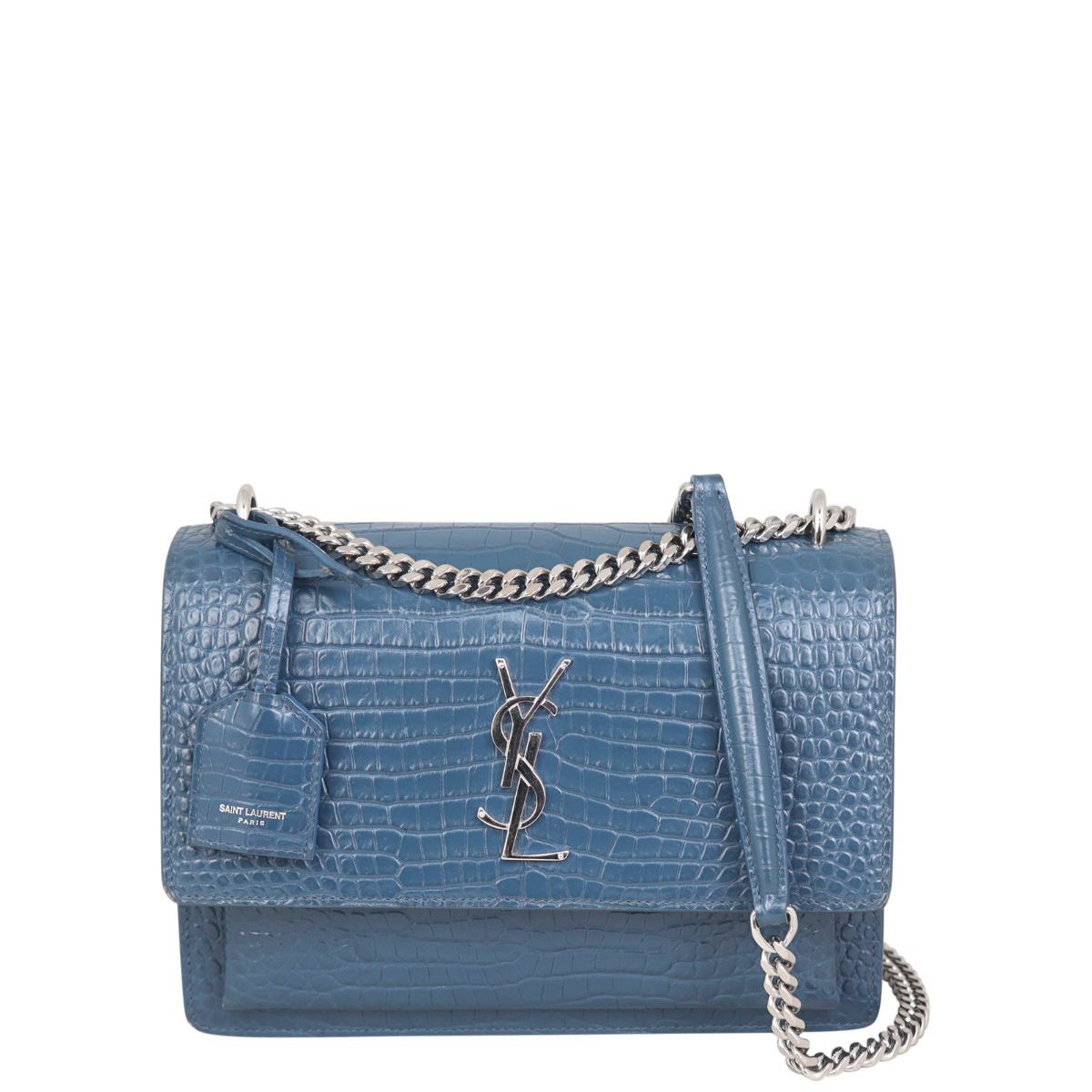 Ysl croc embossed bag cheap