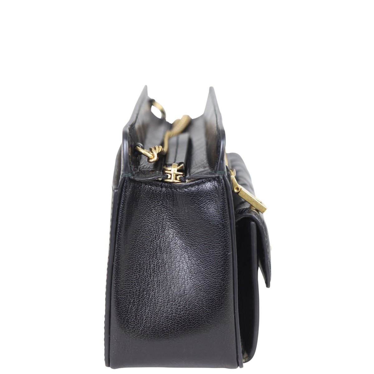 Givenchy black pocket quilted leather shoulder bag top