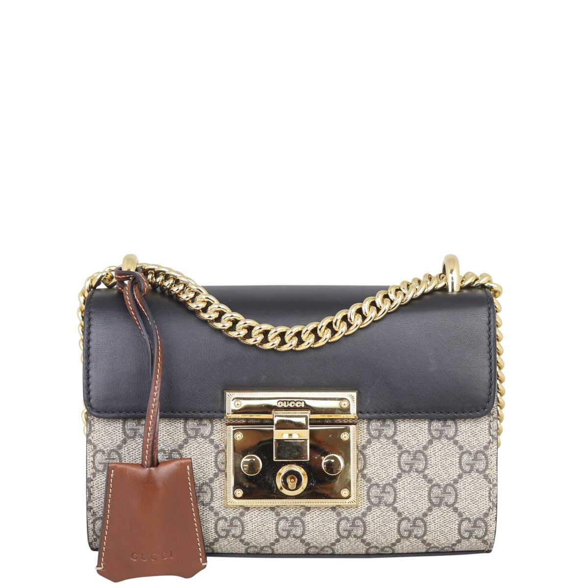 Gucci GG Supreme Padlock Small Shoulder Bag