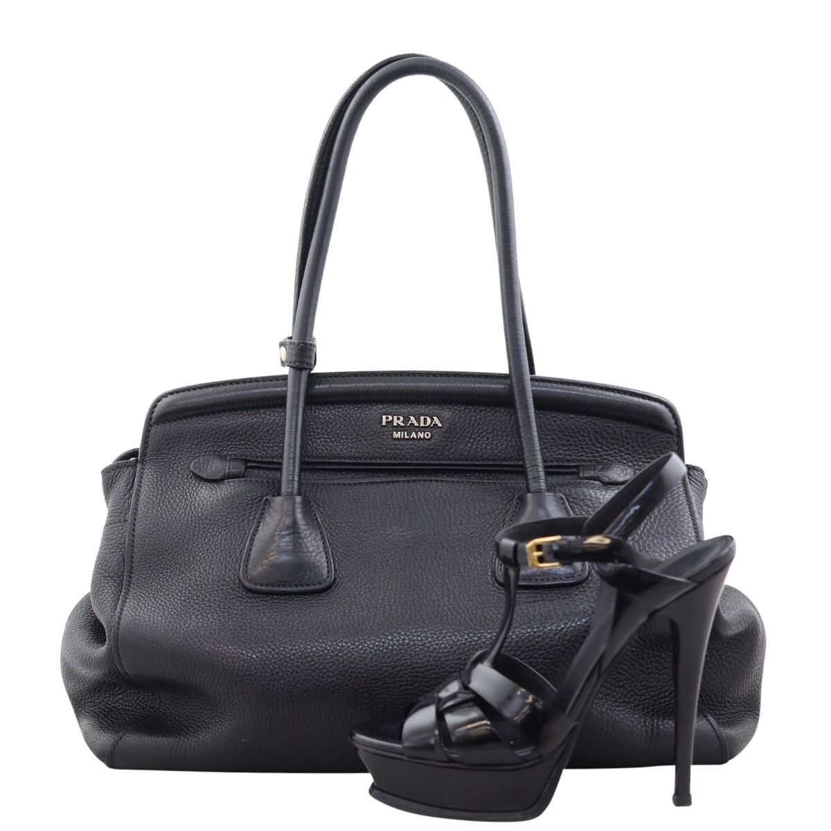 Prada Vitello Daino Two Way Tote