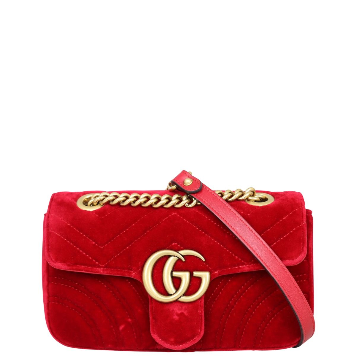 Red velvet gucci deux bag