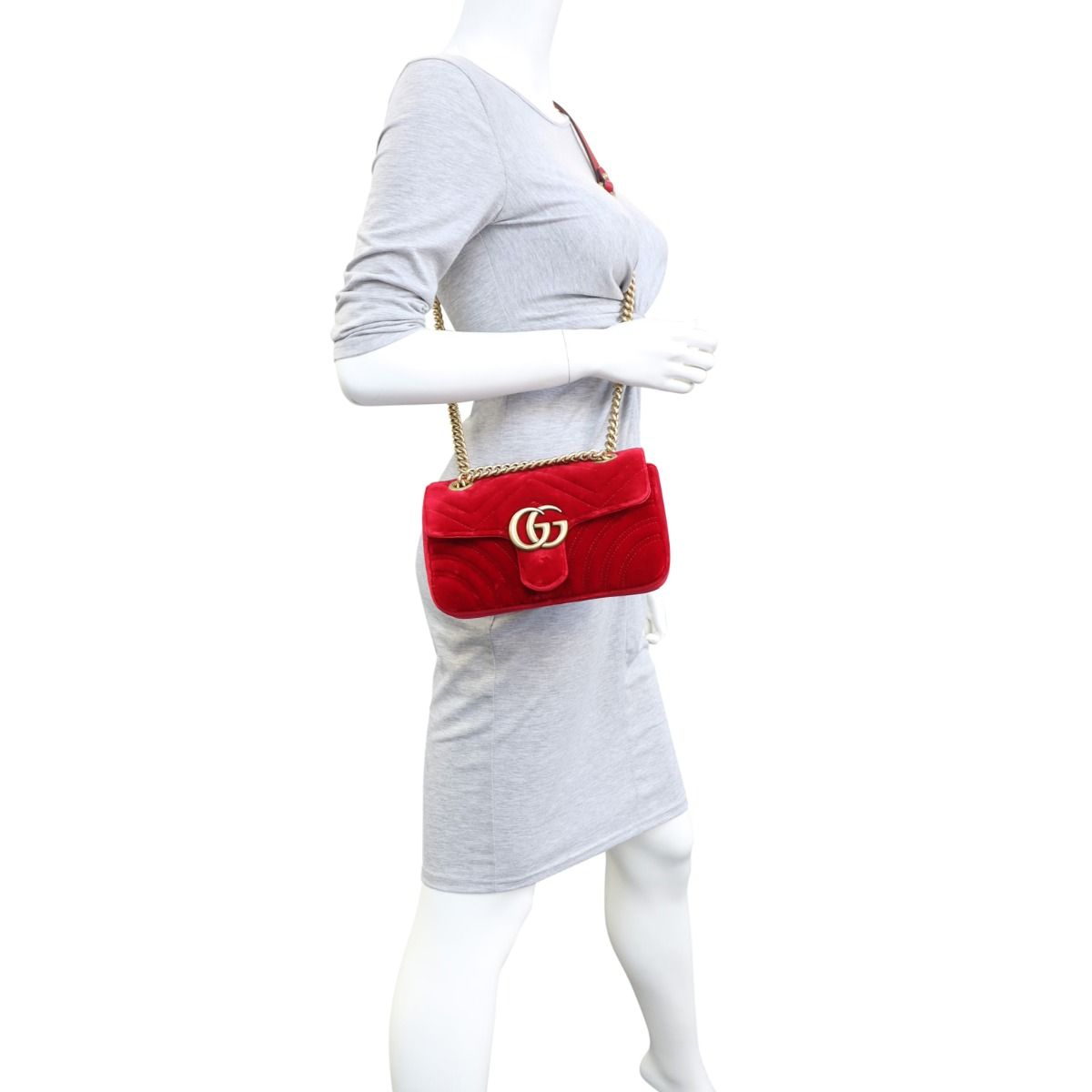 Gucci velvet red clearance