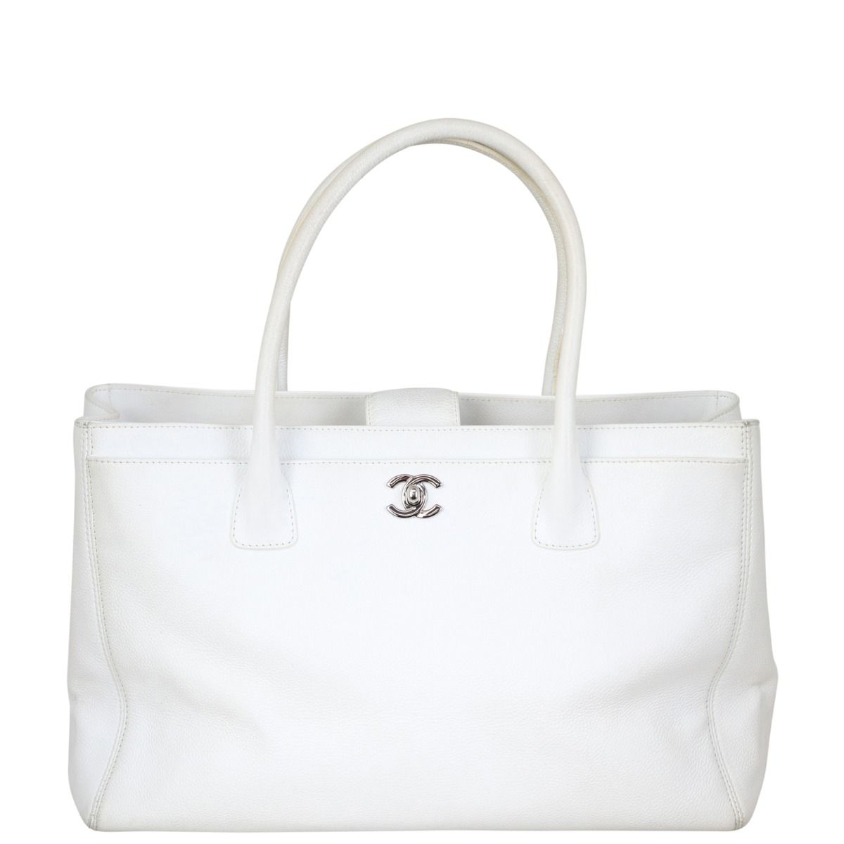 Chanel Cerf Tote Silver Hardware