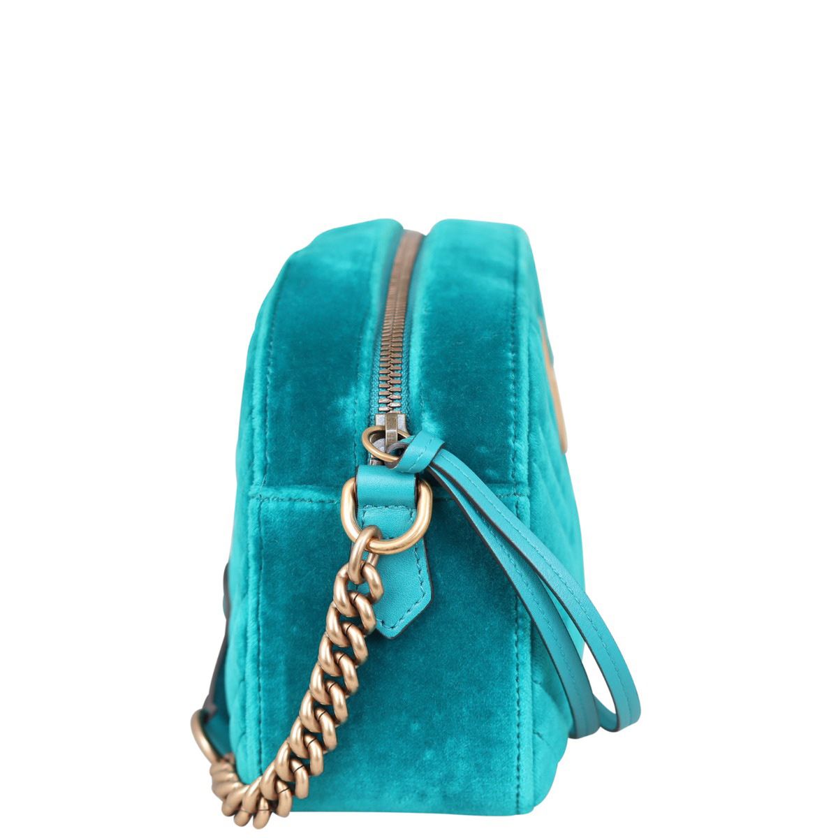 Gucci turquoise velvet bag hotsell