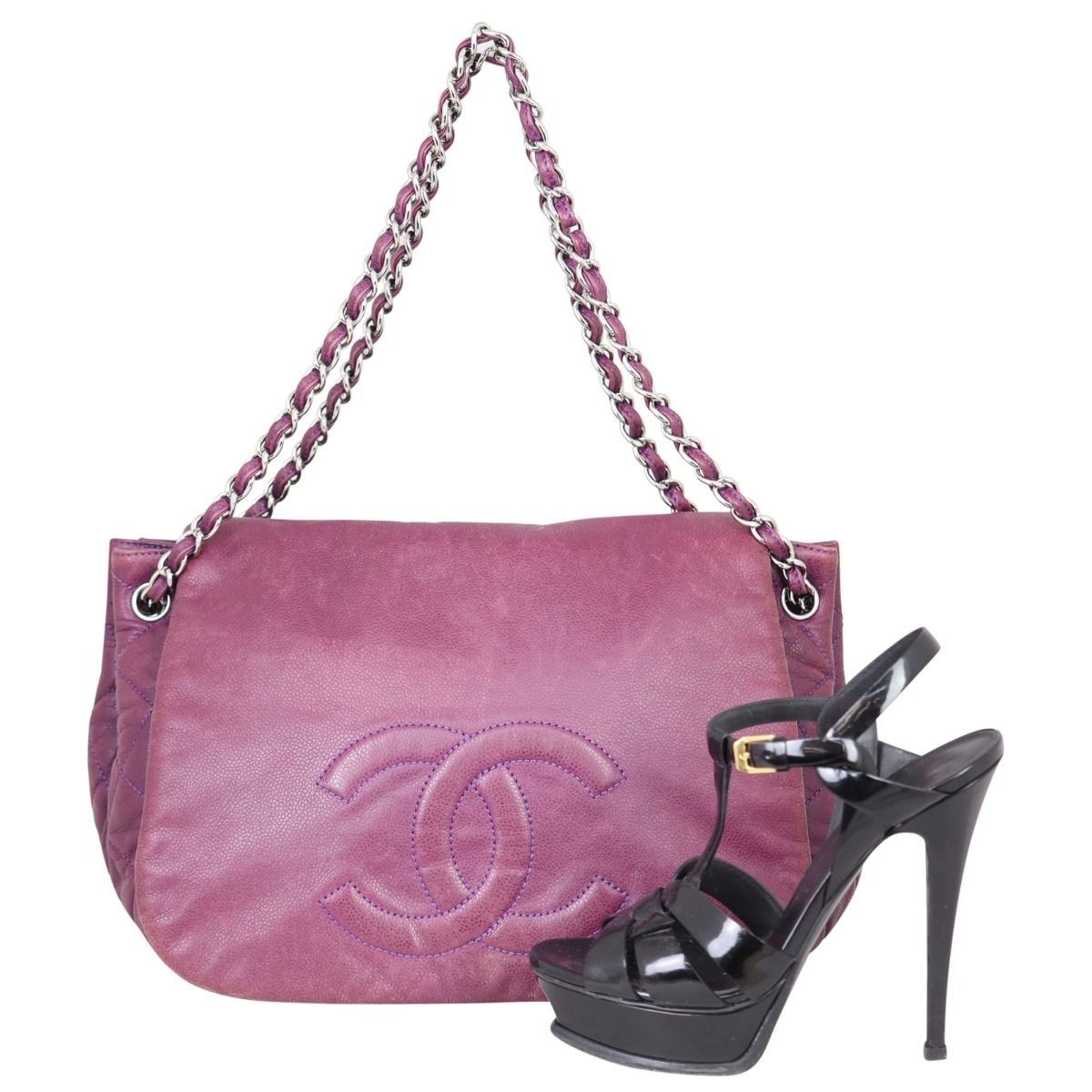 Chanel Rock Chain Accordion Flap Bag