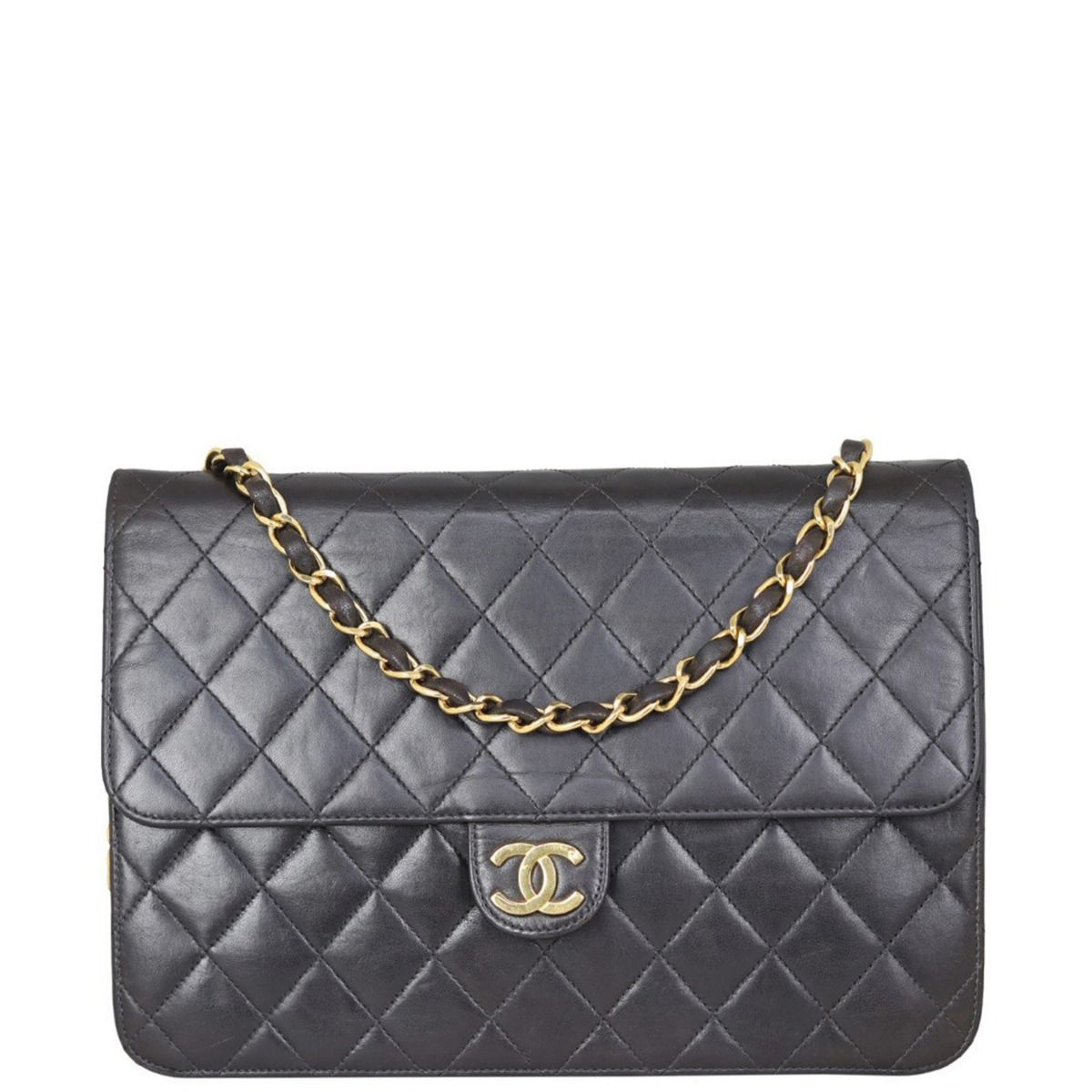Chanel Vintage Flap Bag Gold Hardware