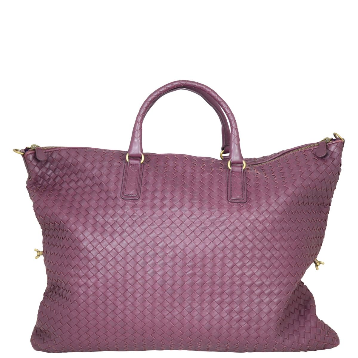 トートバッグ BOTTEGA VENETA BICOLOR INTRECCIATO NAPPA TOTE BAG Bottega Veneta Lemon Intrecciato Woven Nappa Bicolor Leather