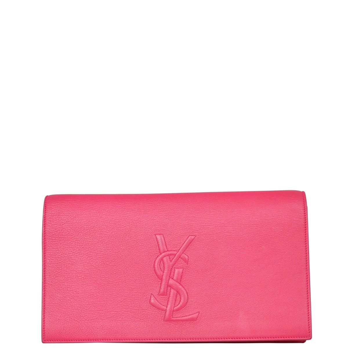 Ysl pink clutch 2025