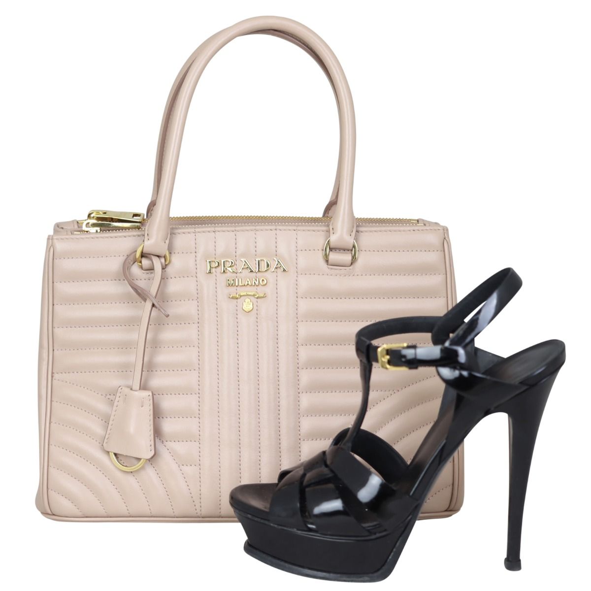 Prada soft calf impunture shoulder bag sale