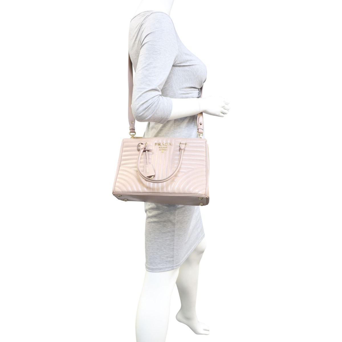 Prada Soft Calf Impunture Galleria Shopping Bag