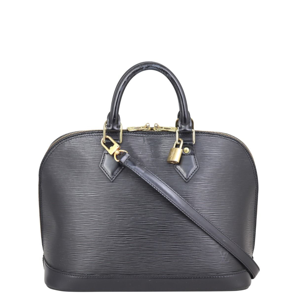 Louis Vuitton Alma PM Epi with Strap Black Epi