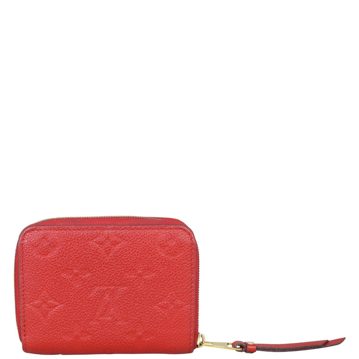 LOUIS VUITTON Amplant Zippy Coin Purse Red Direct from JAPAN