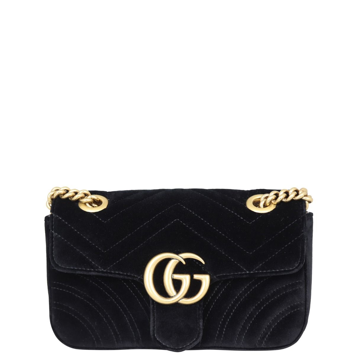 Gucci GG Marmont Velvet Mini Shoulder Bag