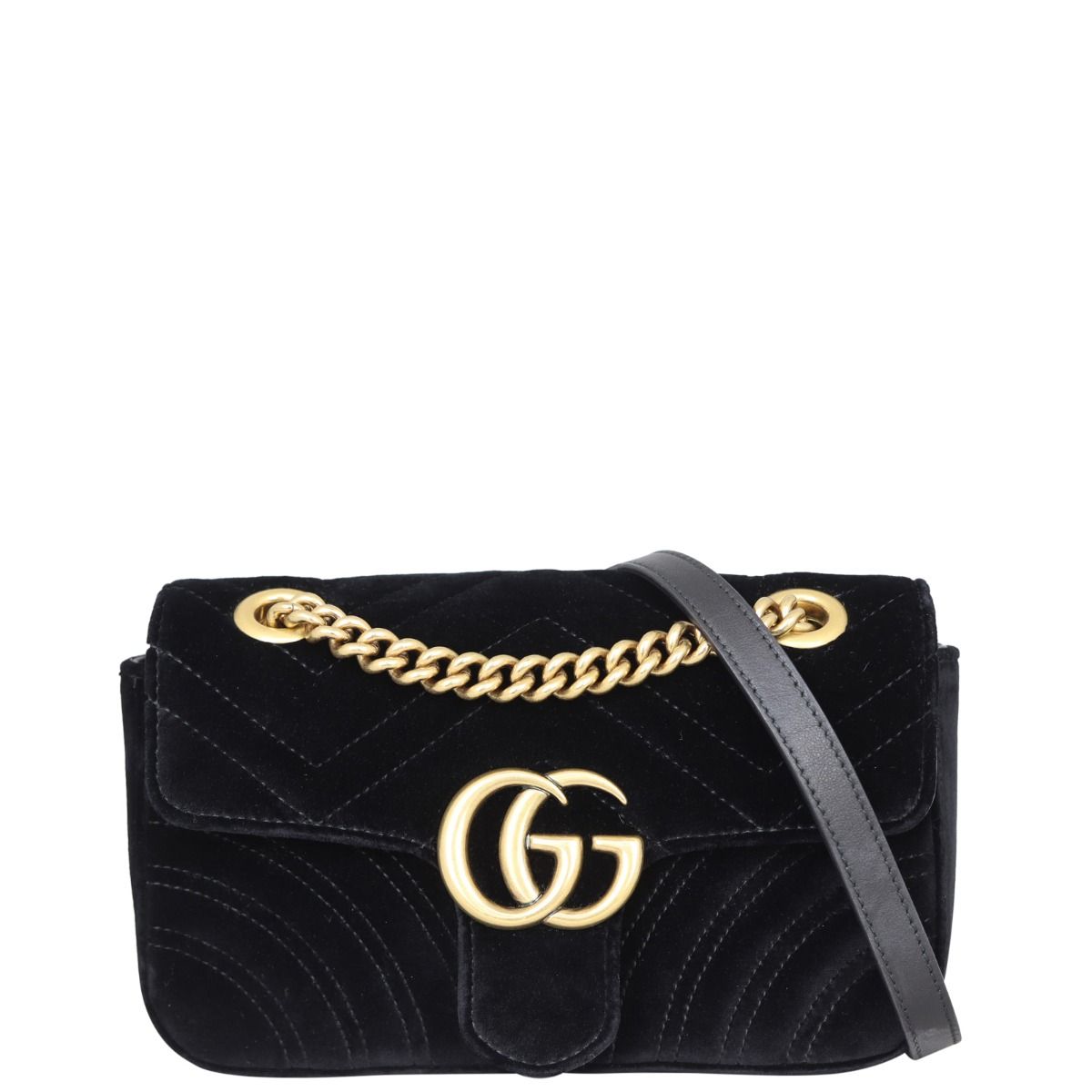 Gucci GG Marmont Velvet Mini Shoulder Bag