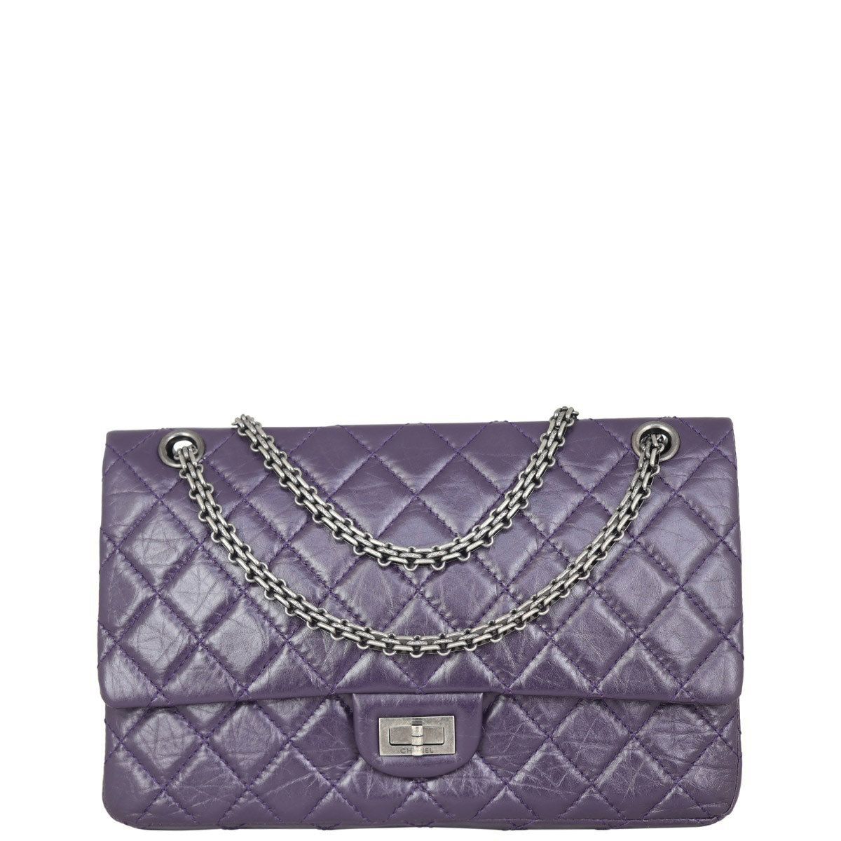 Chanel 2.55 Reissue 226 Double Flap Bag Purple