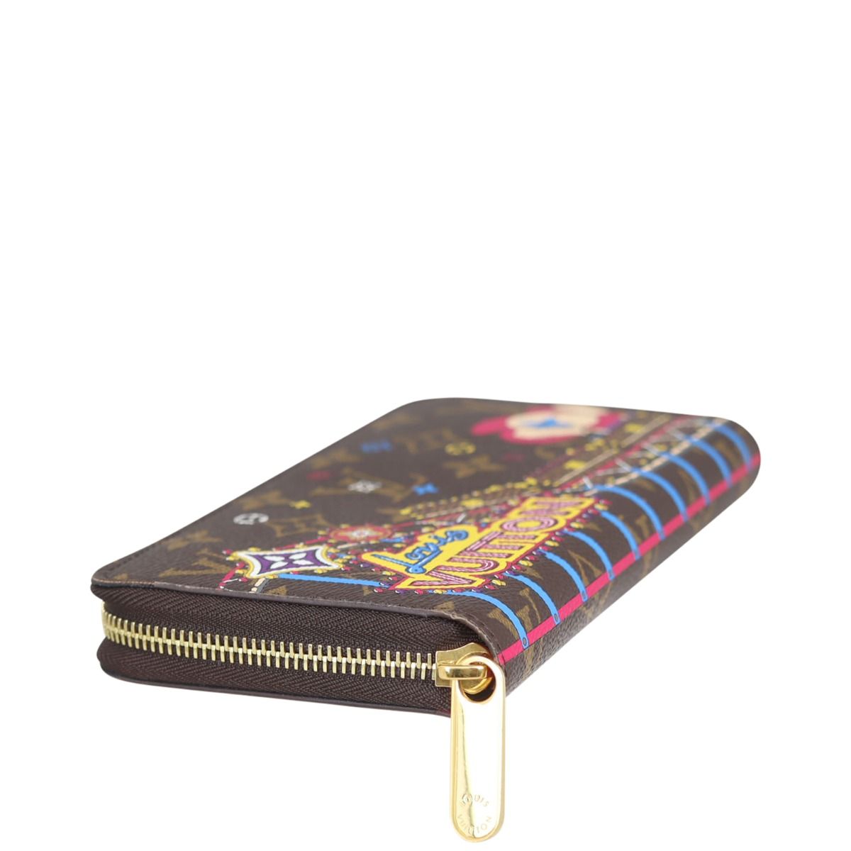 Louis Vuitton Zippy Wallet Monogram Christmas Vivienne Print