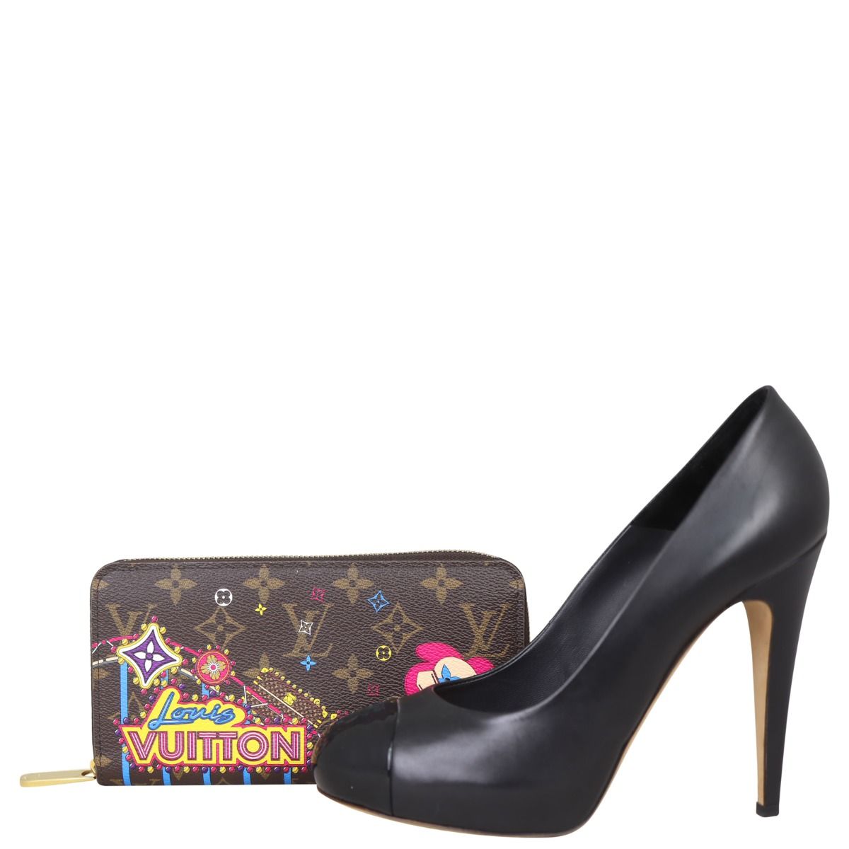 Louis Vuitton Zippy Wallet Monogram Christmas Vivienne Print