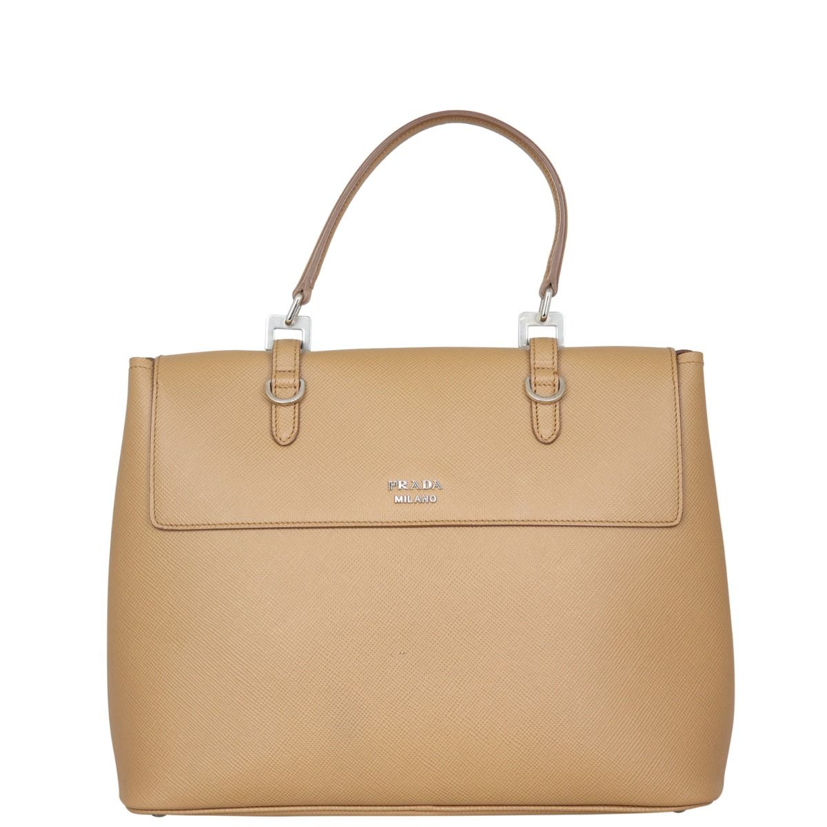 Prada Saffiano Cuir Convertible Top Handle Tote