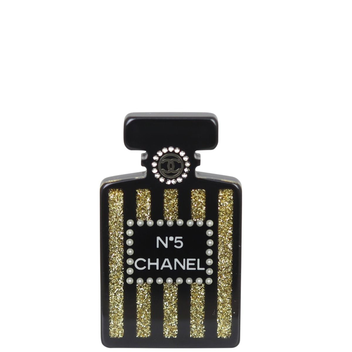 Pin & brooche Chanel Gold in Plastic - 30274197