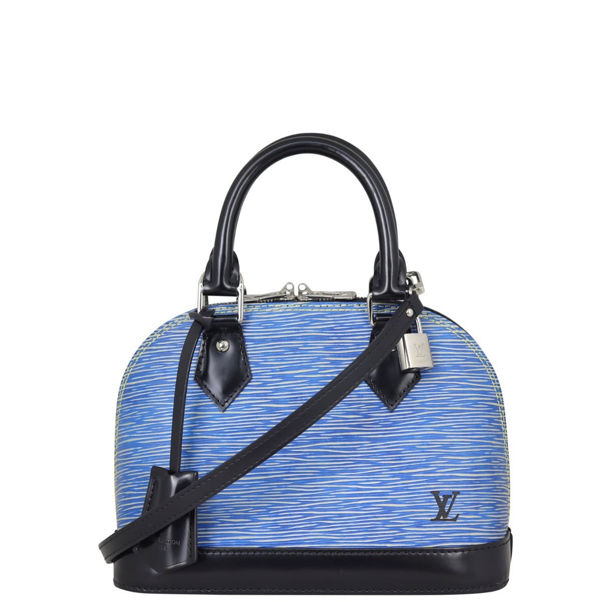Louis Vuitton white Alma BB Top-Handle Bag