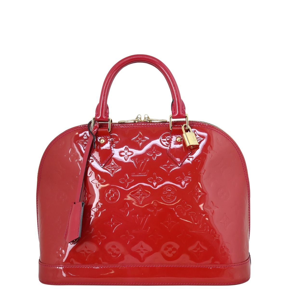 Louis vuitton monogram bag red interior clearance
