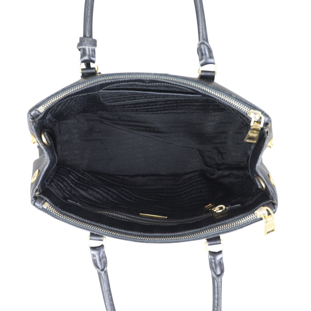 Galleria Double Zip Small Saffiano Leather Tote Bag – Poshbag Boutique