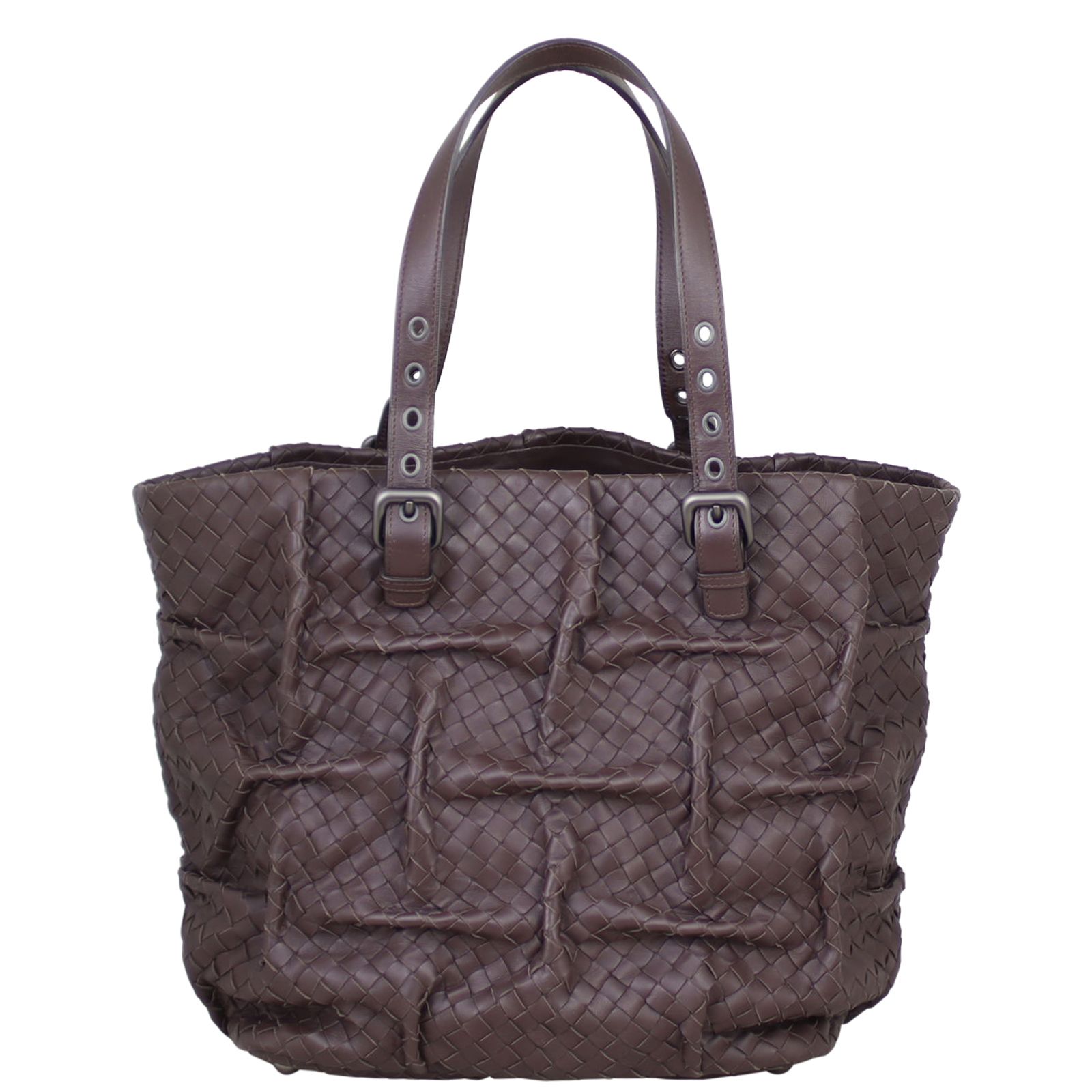 Bottega Veneta Intrecciato Pleated Tote