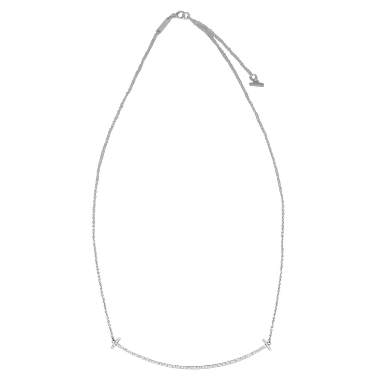Tiffany smile necklace white gold hot sale