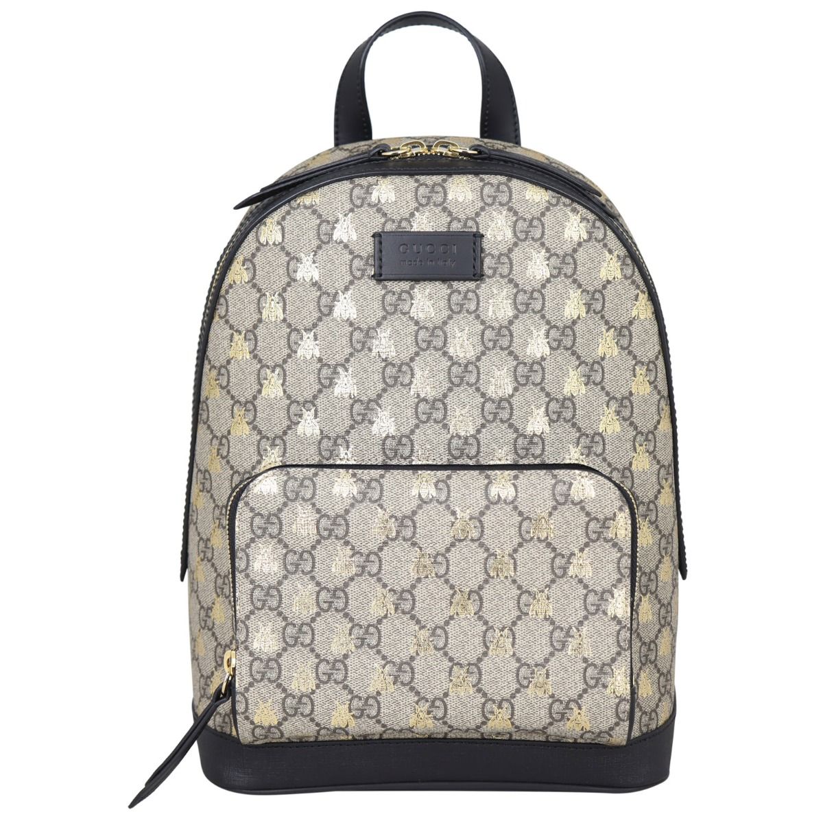 Gucci backpack discount with gold bees