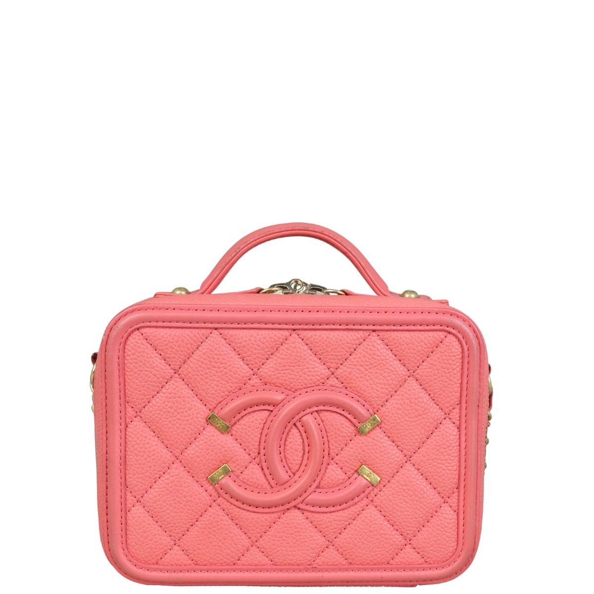 Chanel filigree vanity case discount small