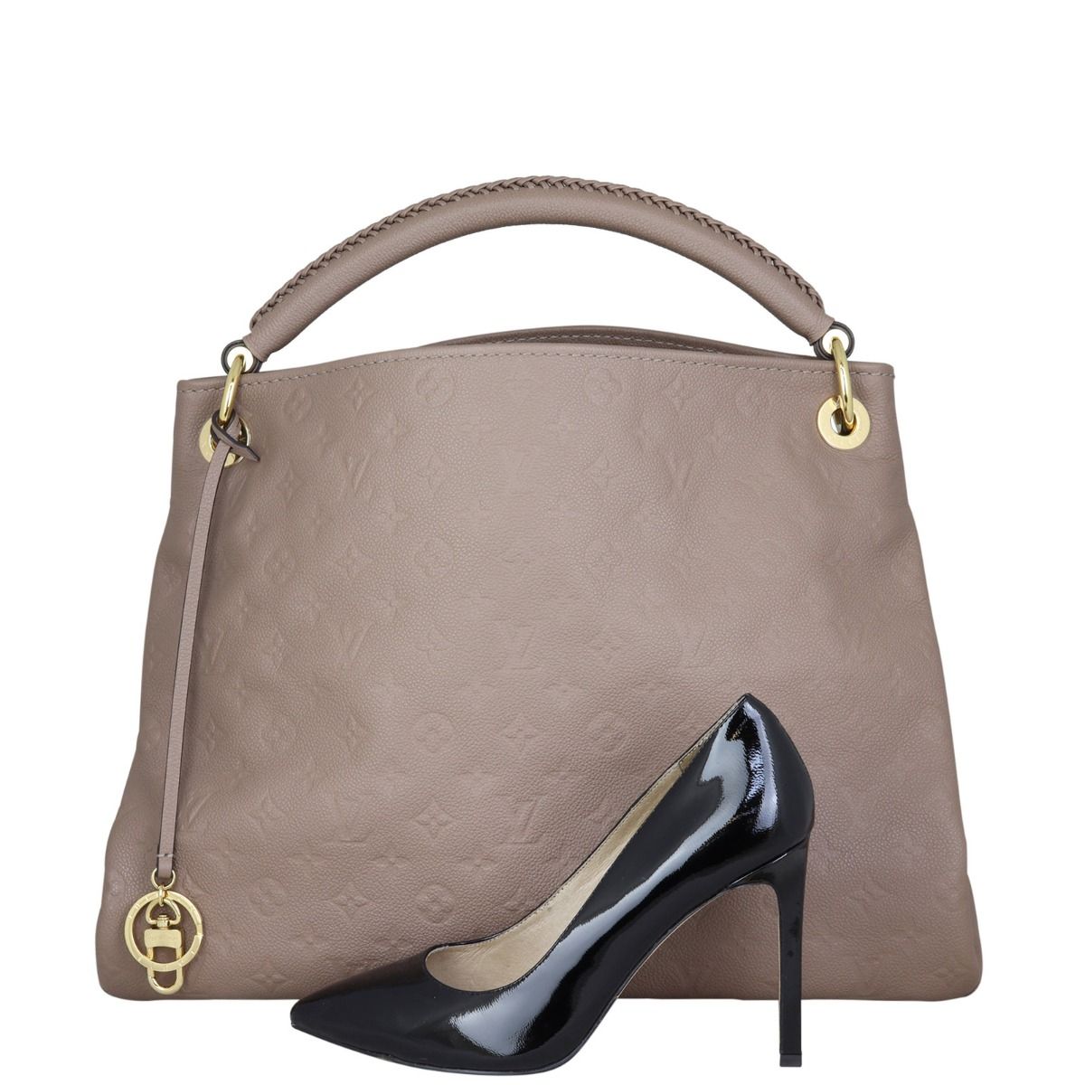 Louis Vuitton Artsy MM Monogram Empreinte Ombre Taupe Brown