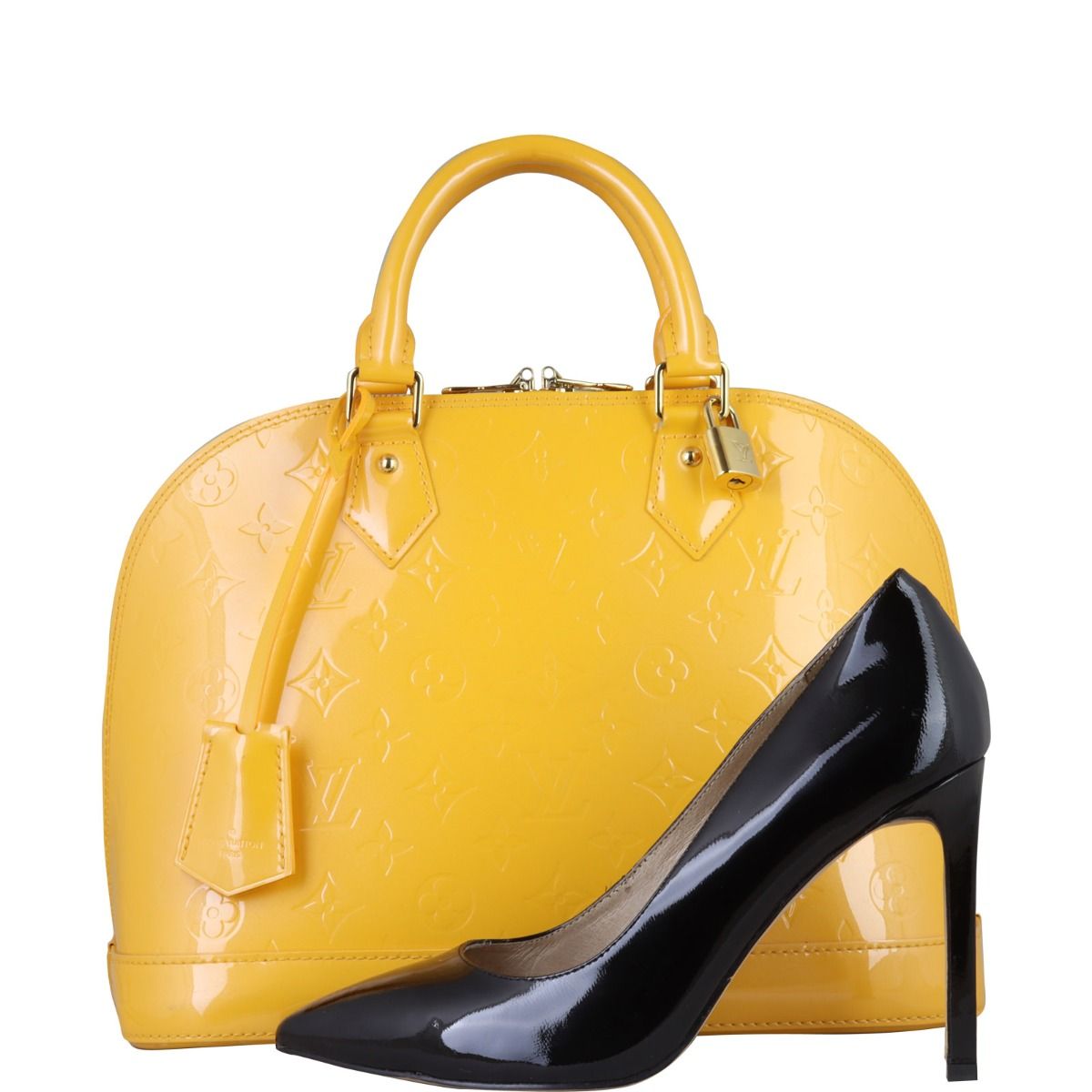 Louis Vuitton Alma PM Monogram Vernis Yellow