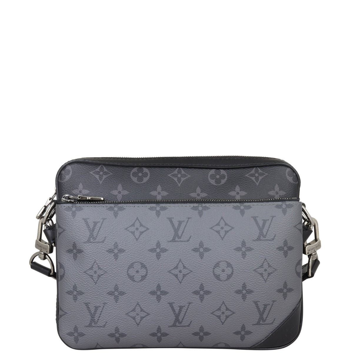 Louis vuitton monogram eclipse trio pochette hot sale