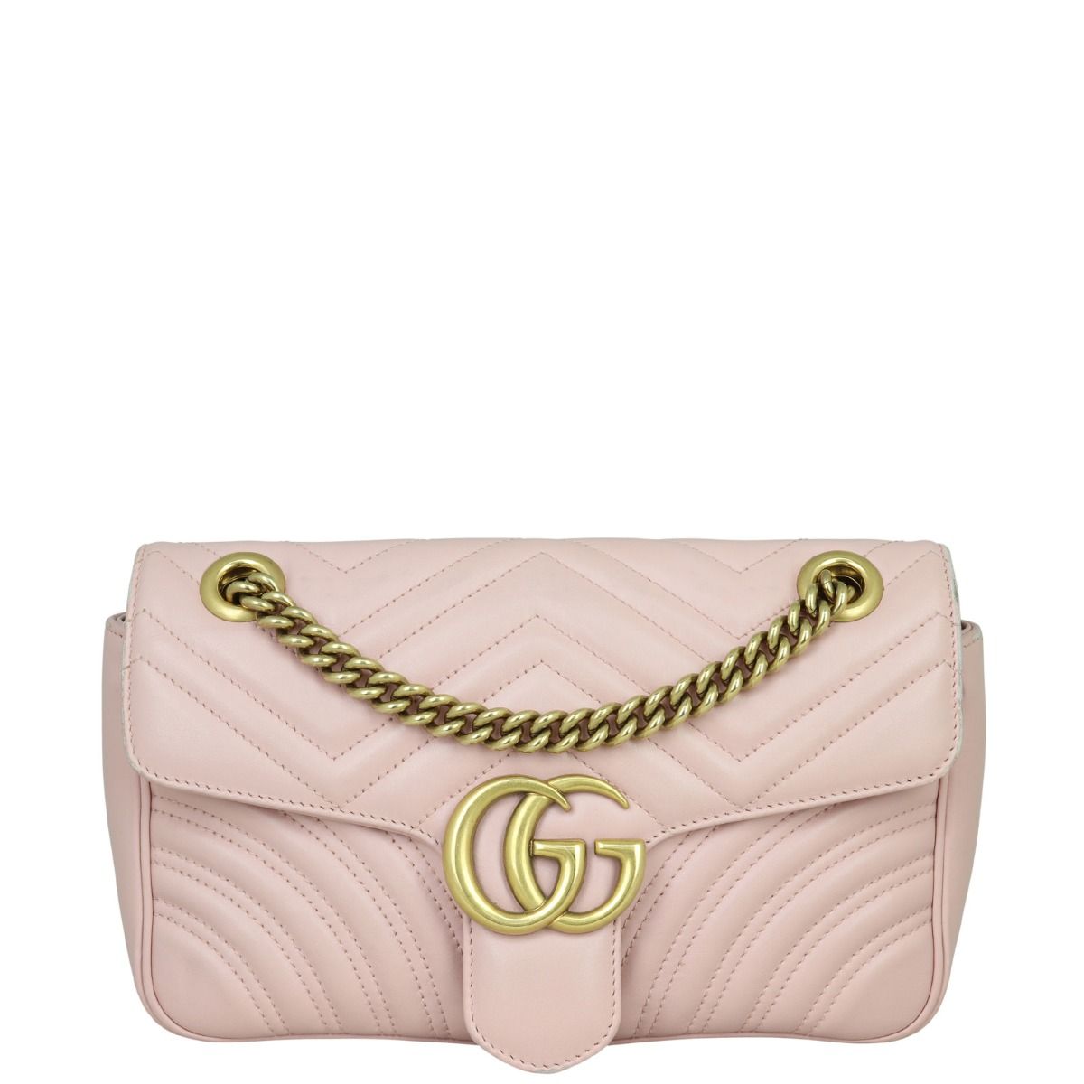 Gucci GG Marmont Matelasse Mini Shoulder Bag Rose Pink