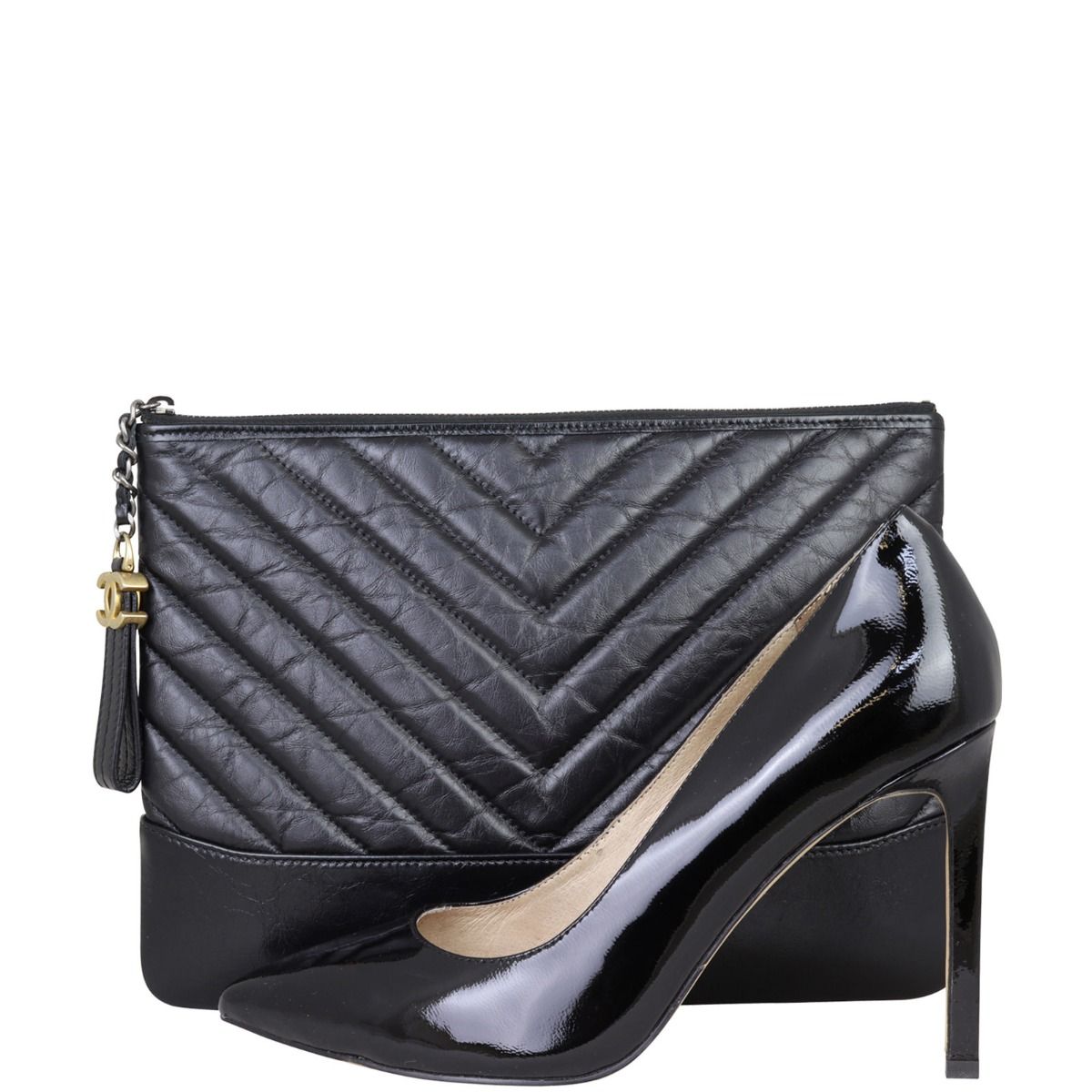 Chanel gabrielle chevron bag hot sale