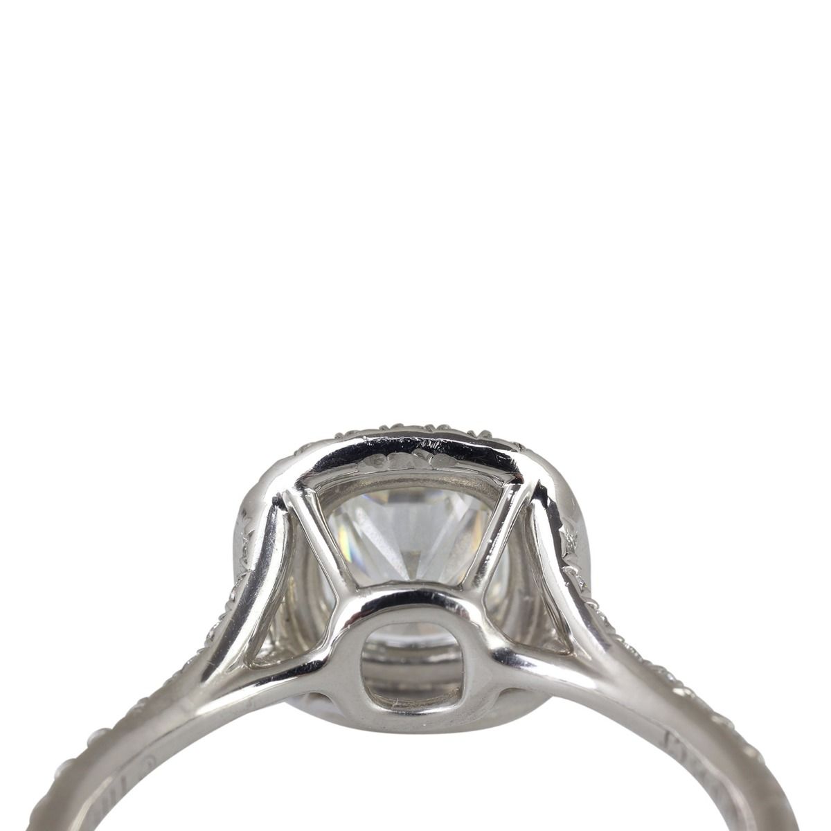 Tiffany cushion cut double halo deals
