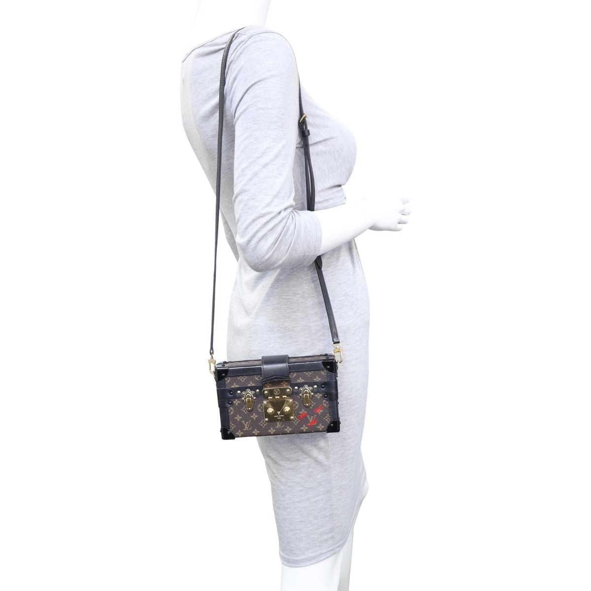 Túi đeo chéo nữ dạng cốp Louis Vuitton Monogram Petite Malle