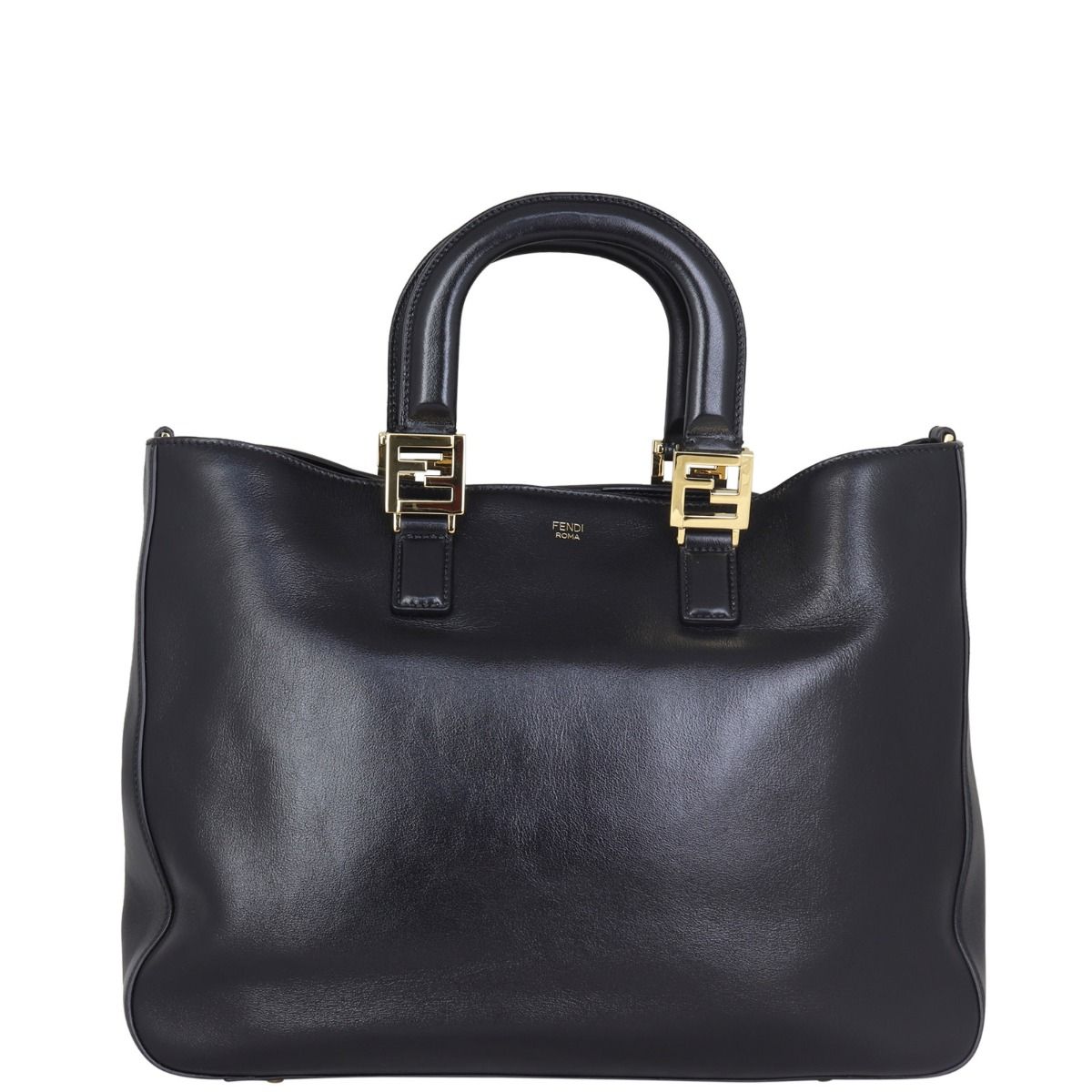Fendi FF Leather Tote