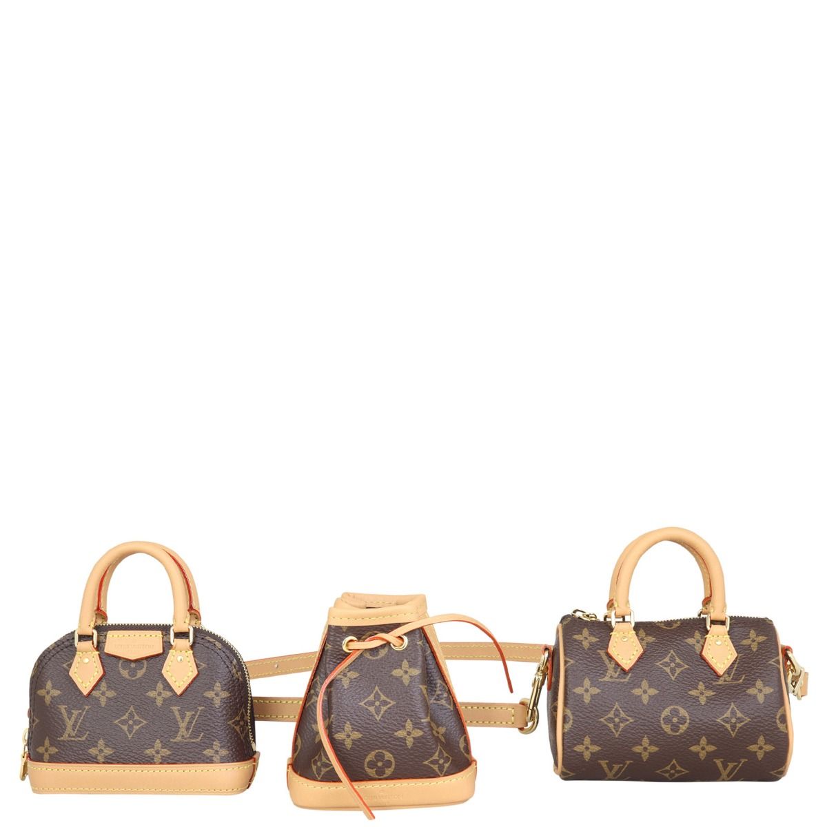 Louis Vuitton Trio Mini Icones Monogram Bag Brown