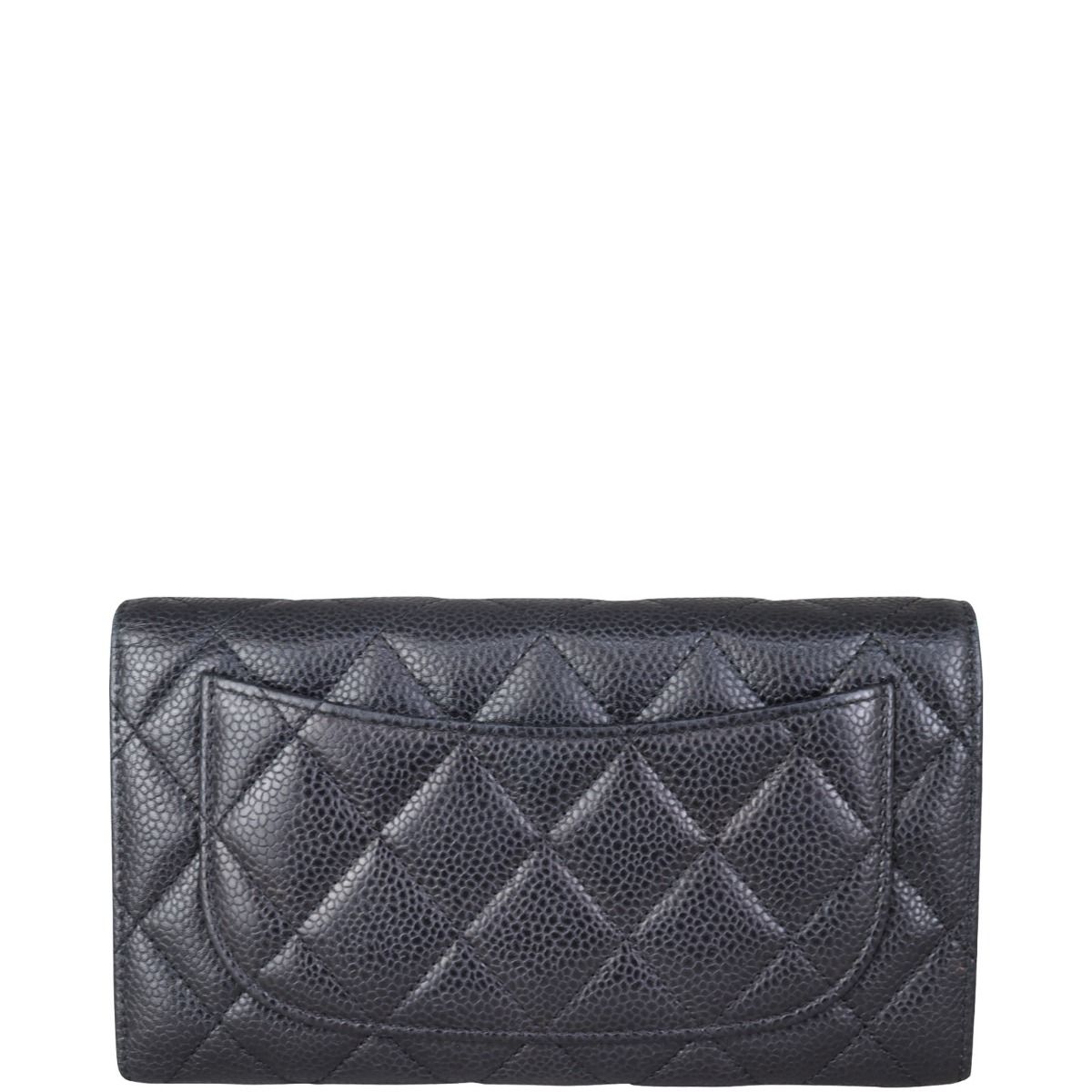 Chanel Classic Flap Long Wallet | Silver Tone Hardware