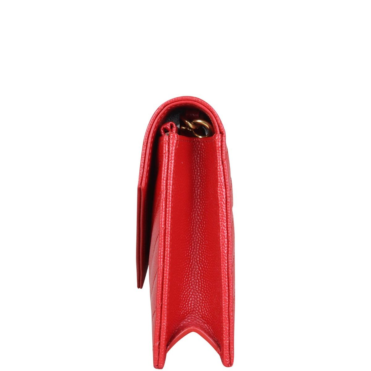 【SAINT LAURENT】ENVELOPE CARD WALLET CASSANDRE MATELASSÉ small envelope wallet in grain de poudre